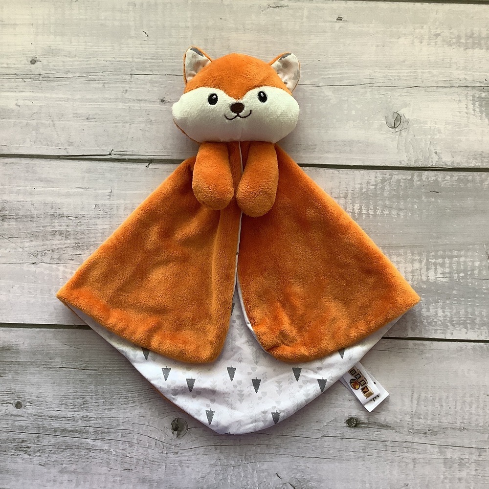 Bass Pro Shops Fox Lovey Baby Infant Plush Security Blanket Orange Gray Tree